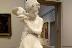 758 Genius of Mirth marble statue - Thomas Crawford carved 1843 - American Wing New York Metropolitan Museum of Art